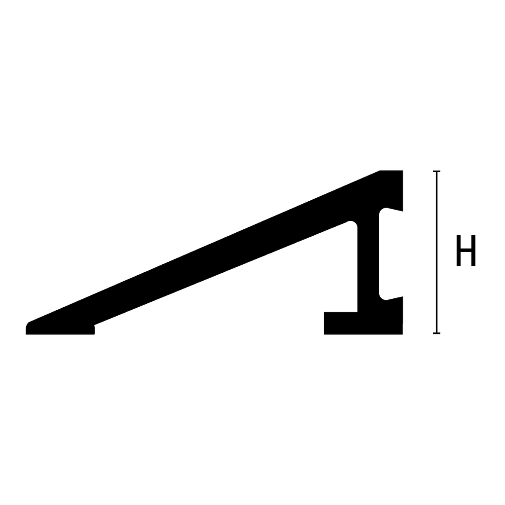 Profile de aluminiu pentru efect shadow gap fara LED în design interior si arhitectura pentru tavan.