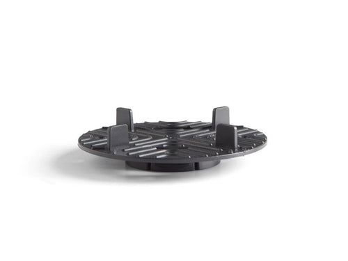 Terasă suspendată cu plăci ceramice montate pe ploturi reglabile, cu cap 3mm rost